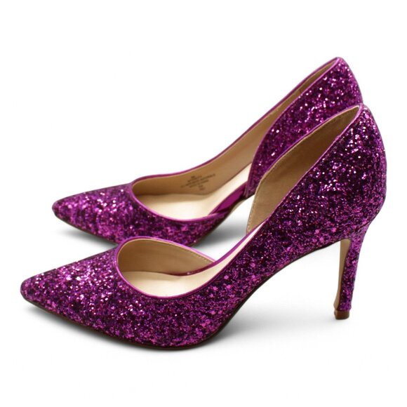 Marc Fisher Womens Christay Glitter Slip-on D Orsay Heels - Picture 6 of 8